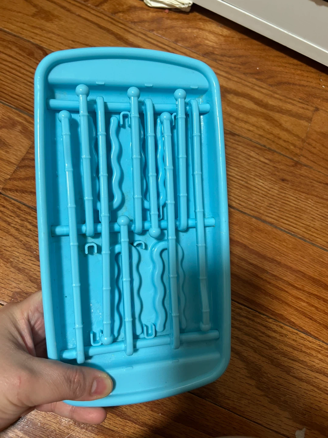 Blue Baby Bottle Drying Rack