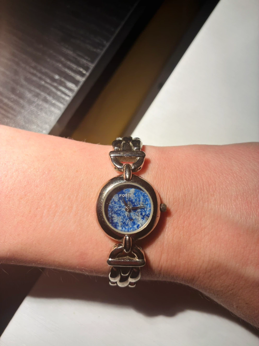 Fossil Women's Watch with Blue Stone Dial