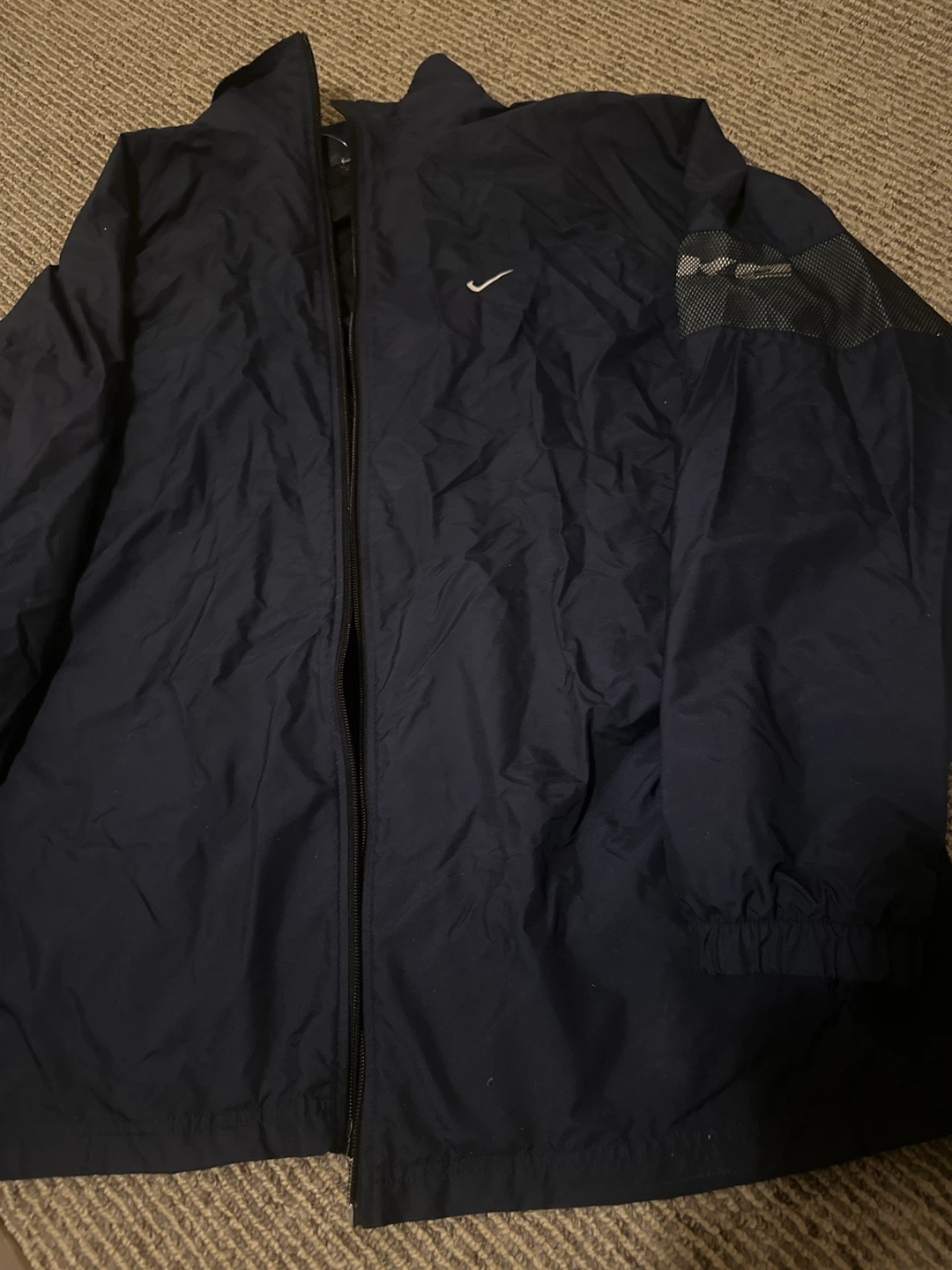 Nike Navy Blue Windbreaker Jacket - photo 2