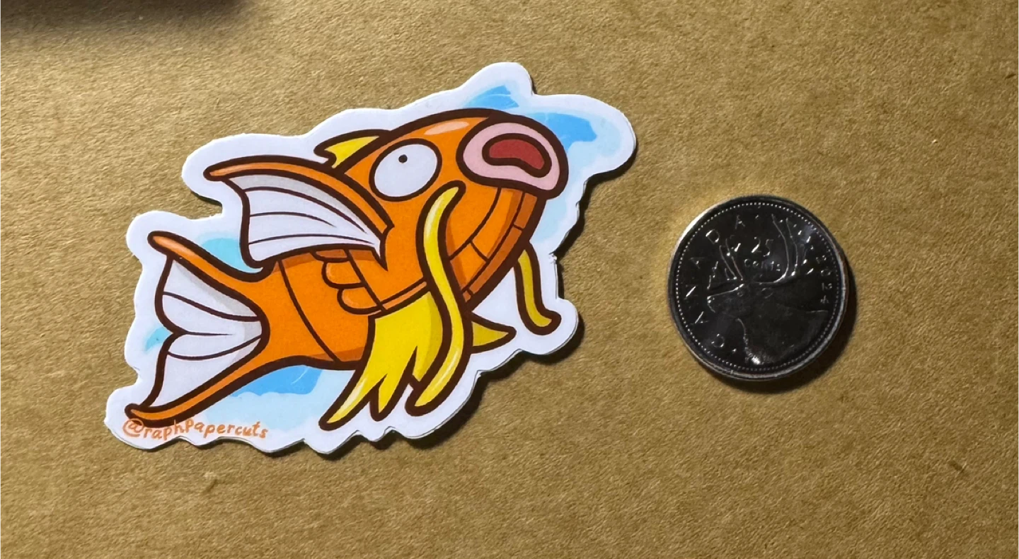 Waterproof Pokemon Magikarp Sticker