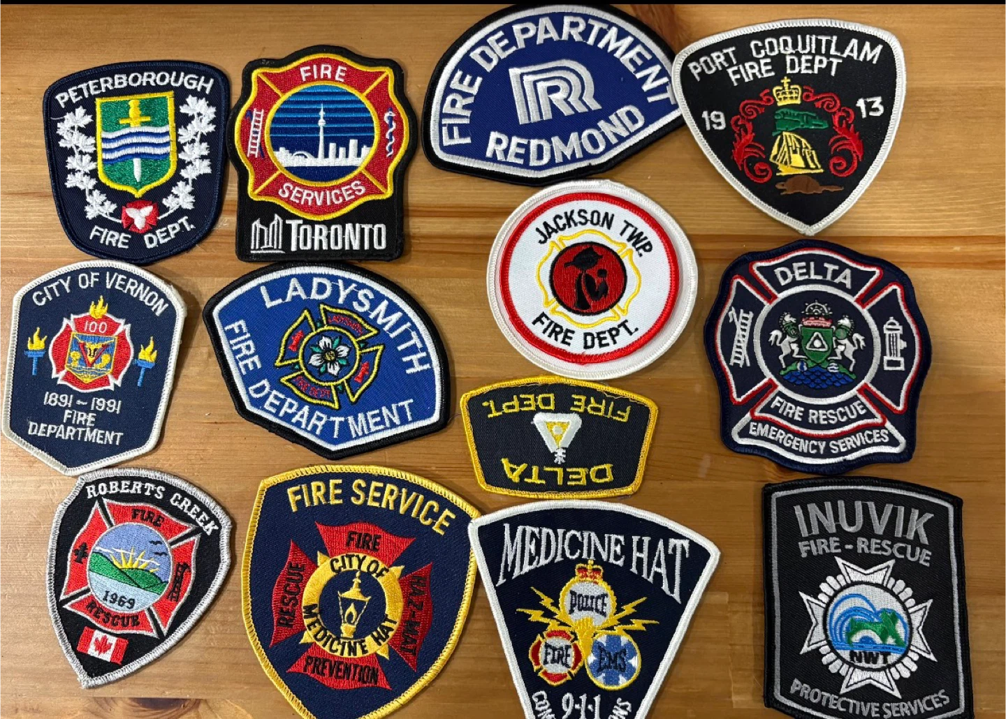 Collection of Assorted Fire Department Patches