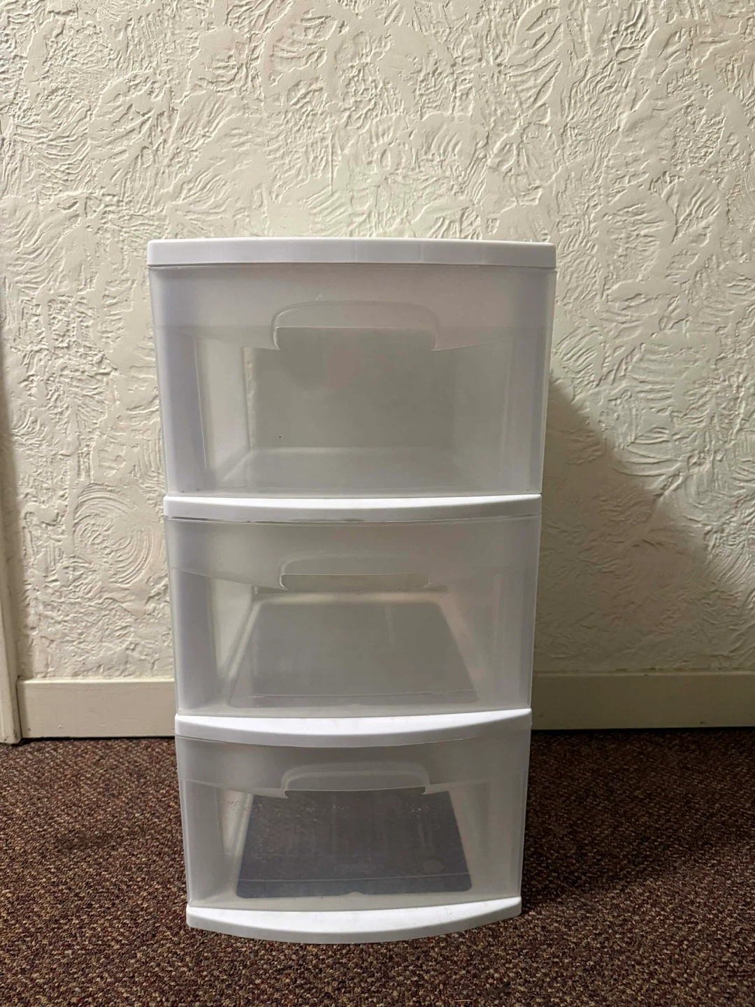 3-Drawer Plastic Storage Unit