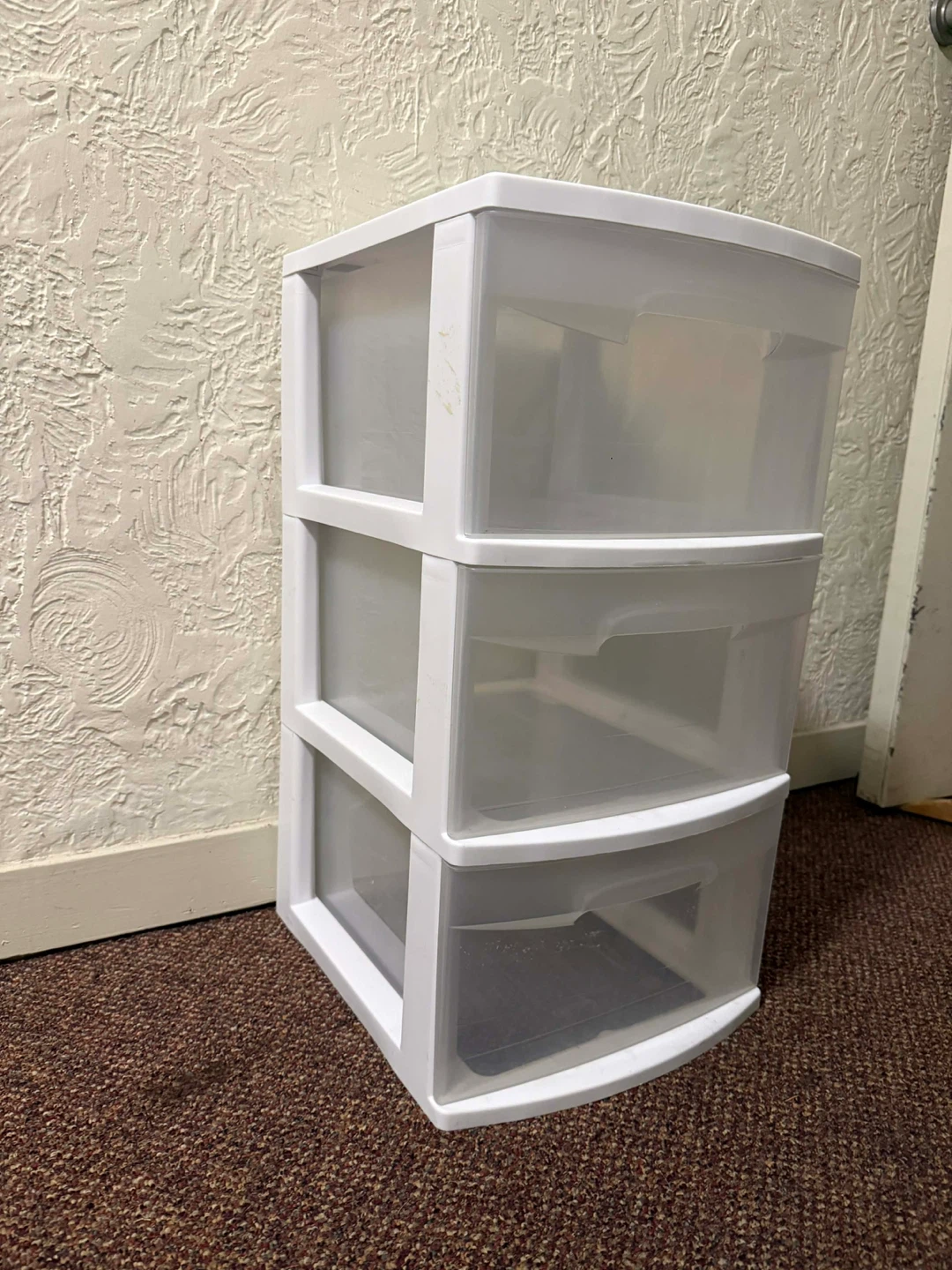 3-Drawer Plastic Storage Unit - photo 2