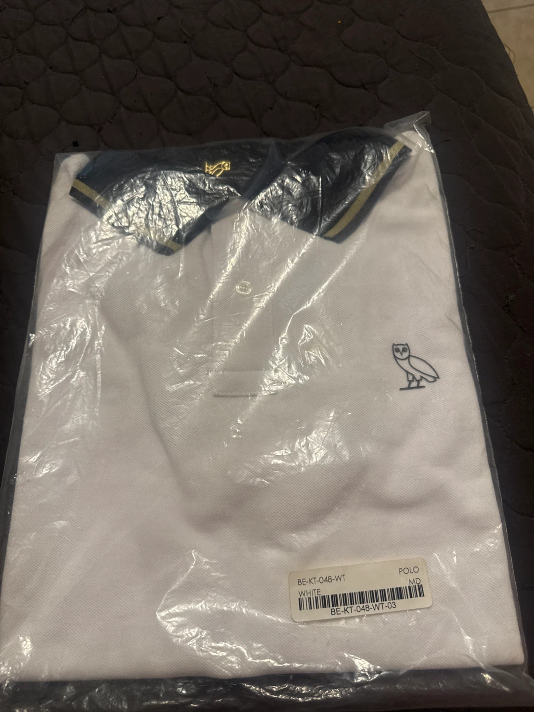 OVO Owl Logo Polo Shirt - White - Medium