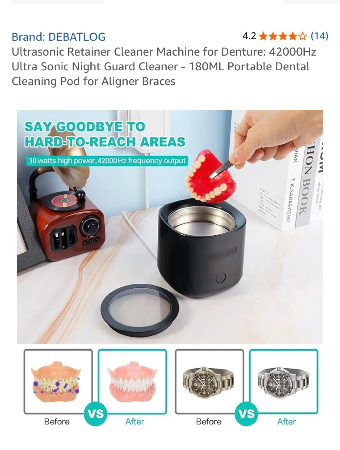 Debatlog Ultrasonic Retainer and jewelry Cleaner Machine - photo 3