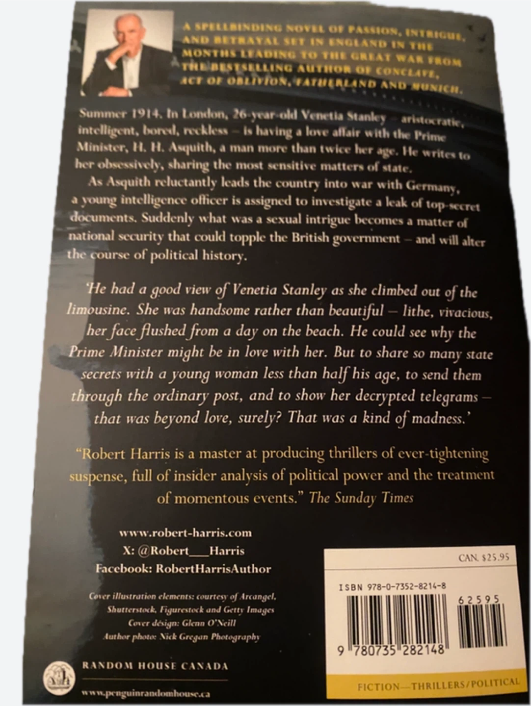 Precipice by Robert Harris Paperback Thriller Novel - photo 2