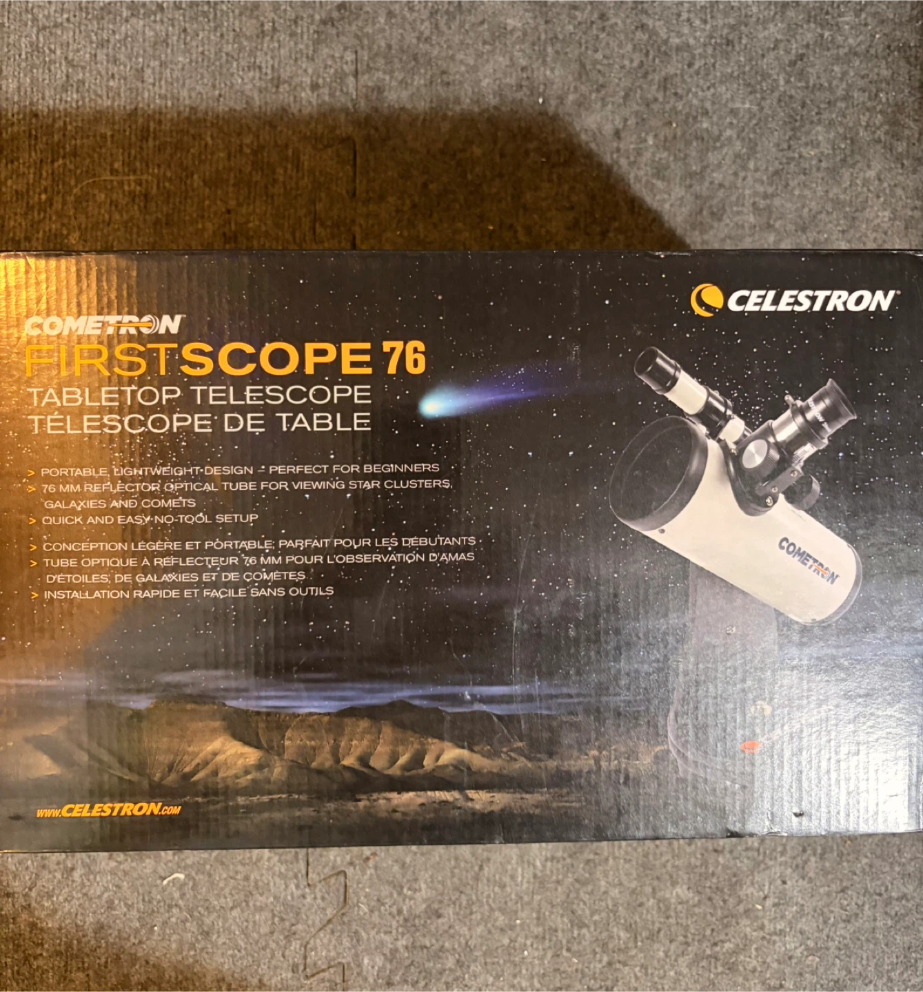 Celestron FirstScope 76 Tabletop Reflector Telescope - photo 3