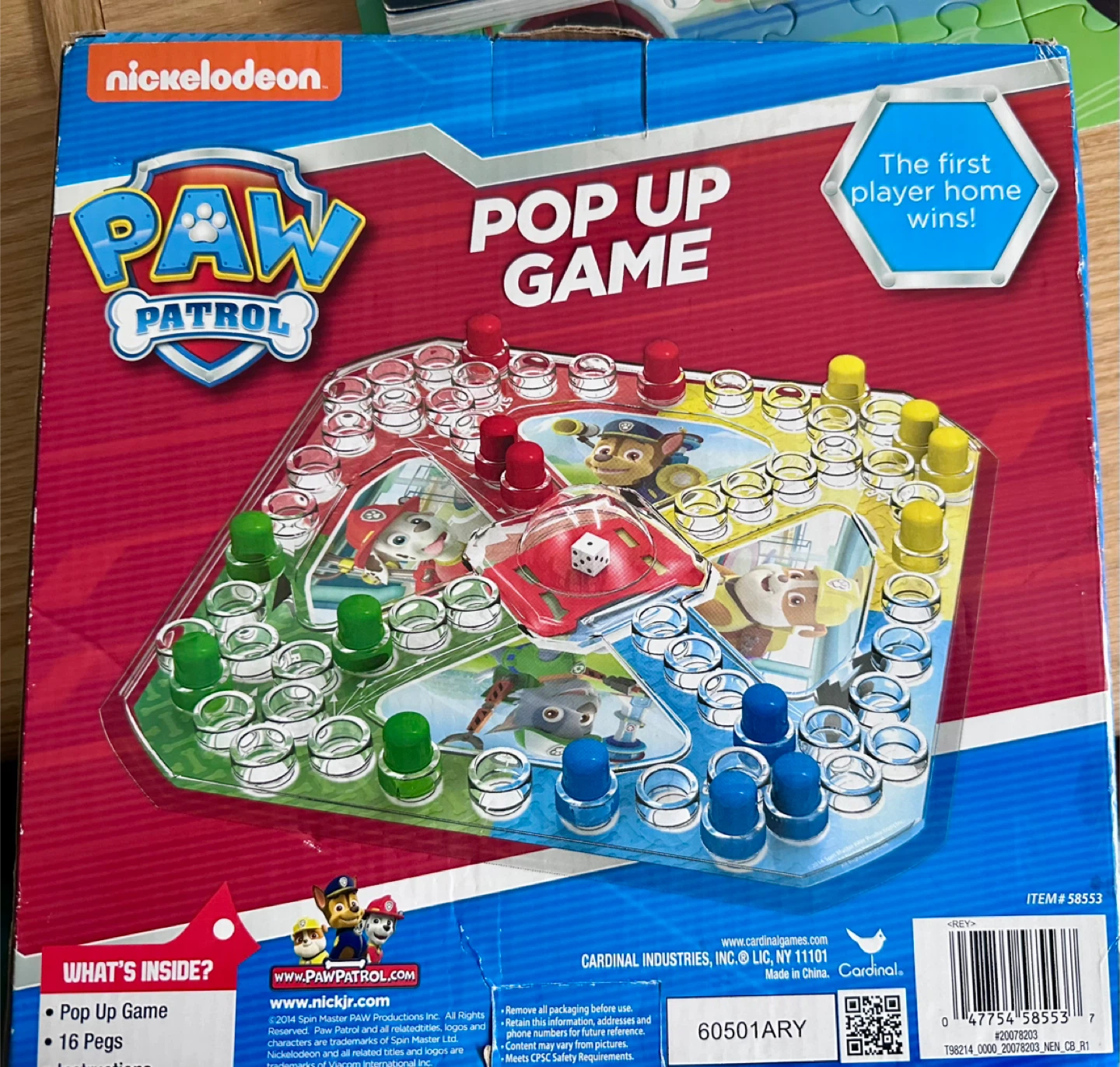 Nickelodeon Paw Patrol Pop Up Game - photo 2