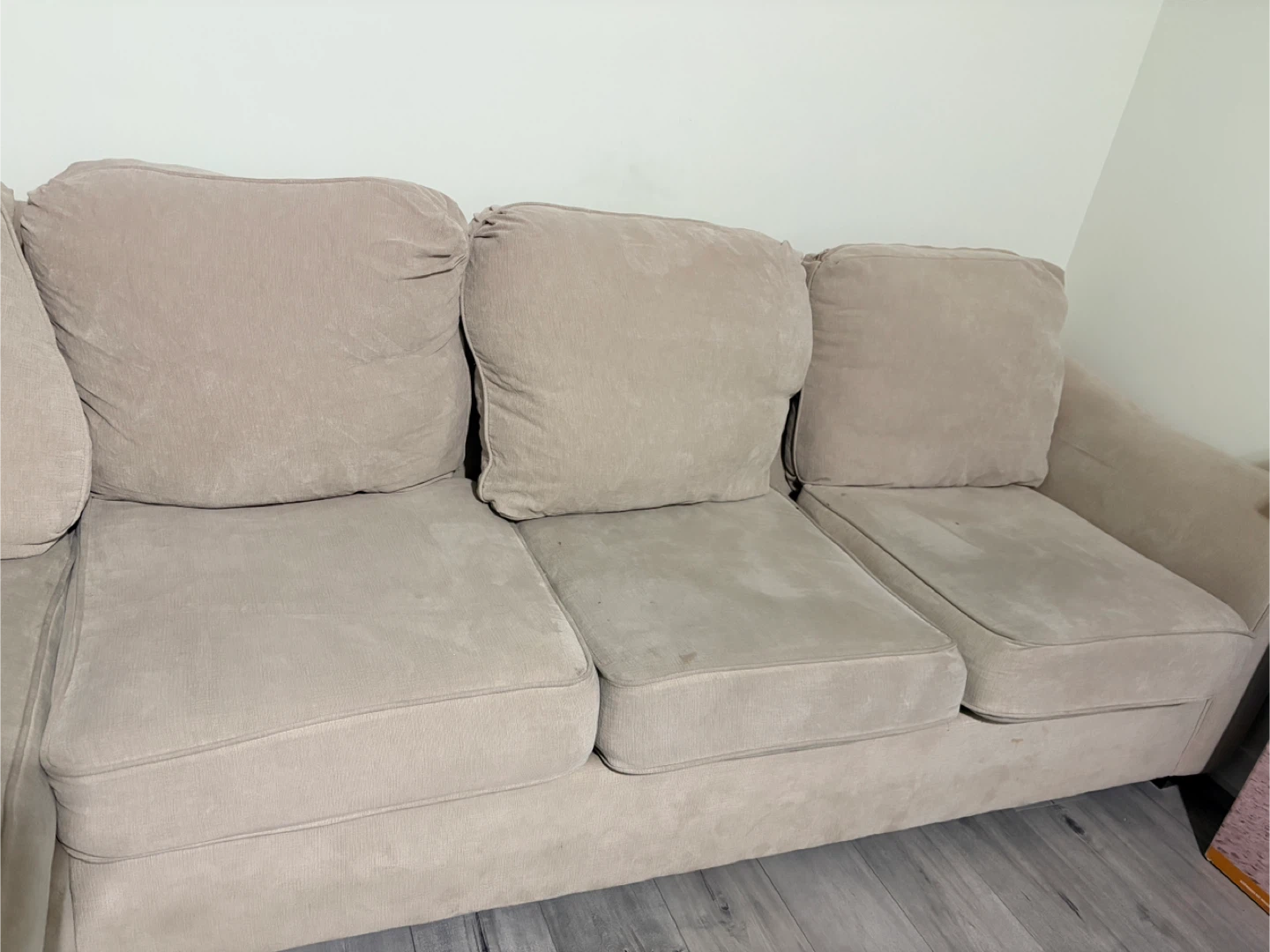 Beige Sectional Sofa - photo 3