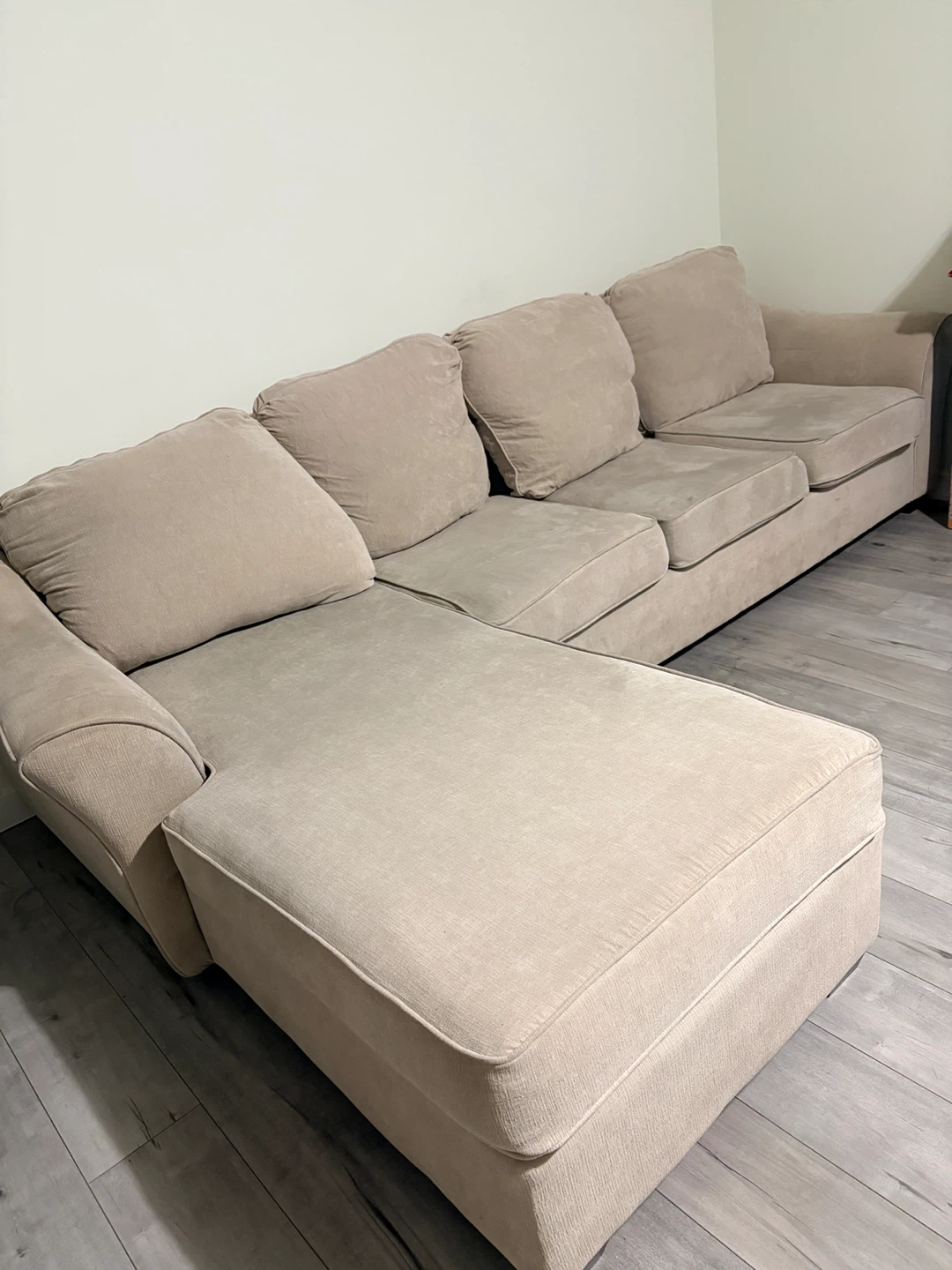 Beige Sectional Sofa - photo 2