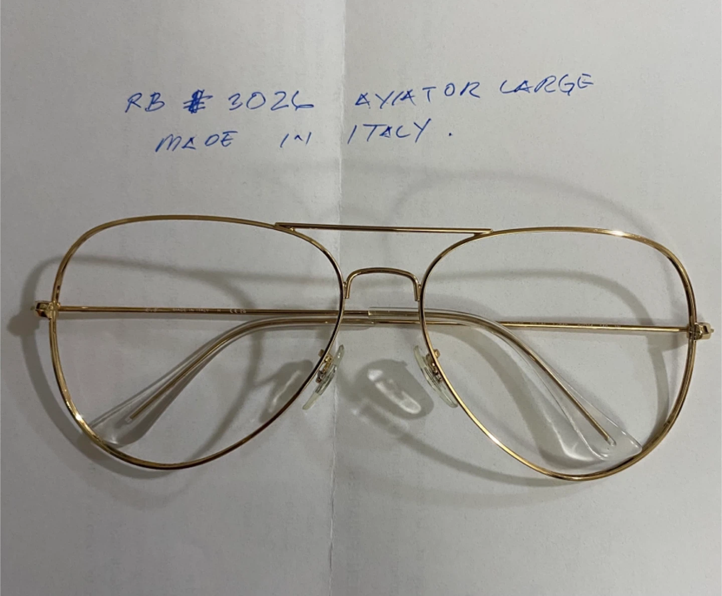 Ray-Ban RB3026 Aviator Large Metal Sunglasses