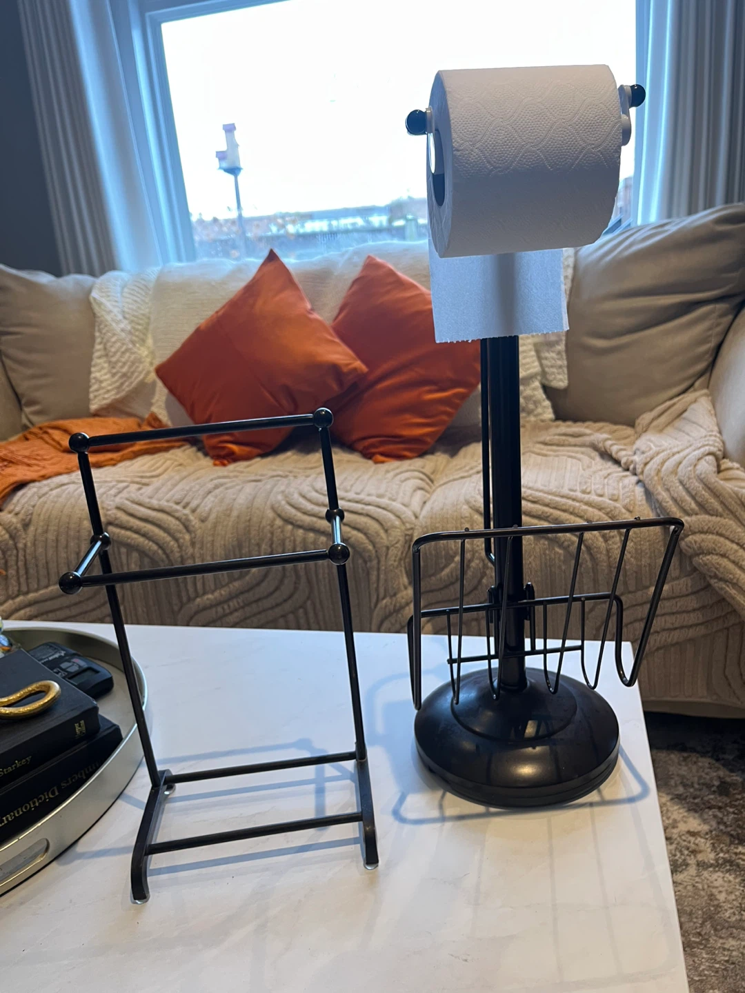 Metal Toilet Paper Rack and hand towel holder - photo 3
