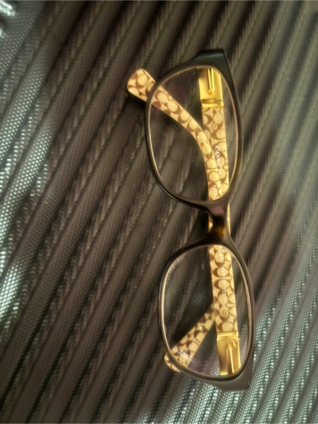 Coach Prescription Glasses Frames Dark Tortoise Signature Logo - photo 2
