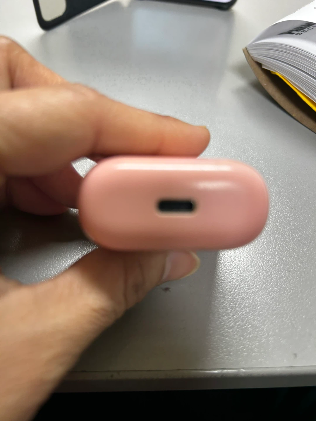 Pink Wireless Earbuds Charging Case with earbuds and with USB-C - photo 4