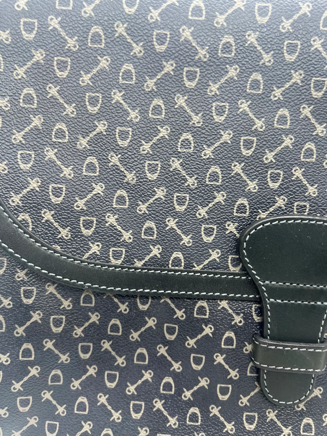 WHY INTERNATIONAL VINTAGE Monogram Coated Canvas Leather Clutch - photo 2