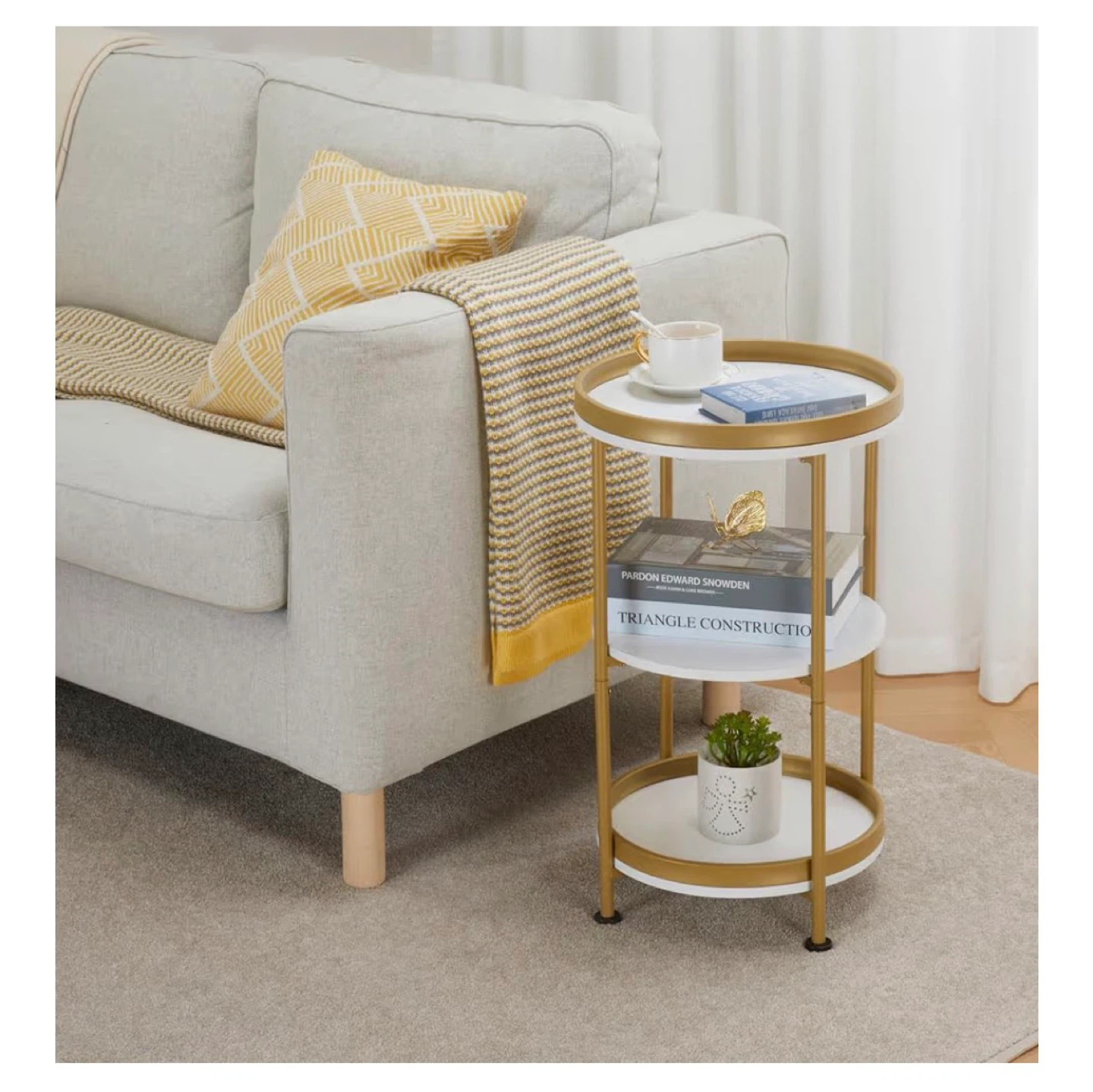 3-Tier Round Side Table - photo 2