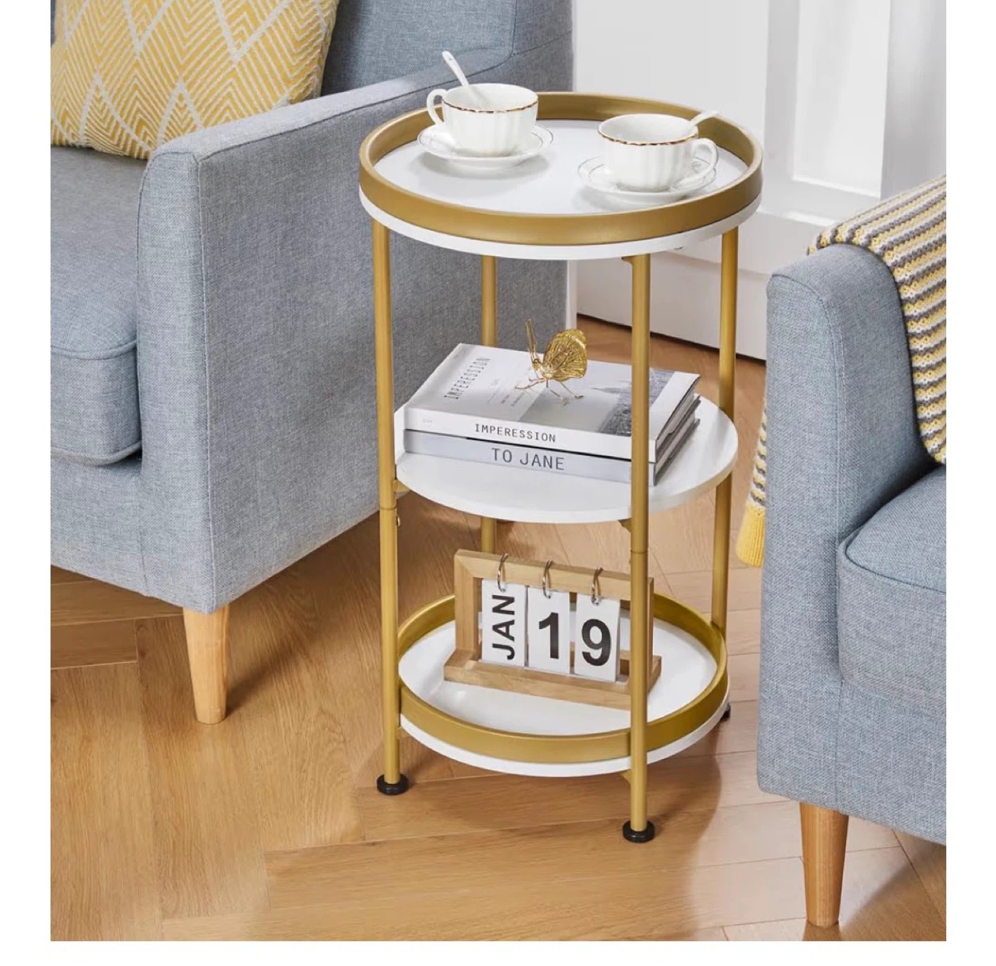 3-Tier Round Side Table - photo 4