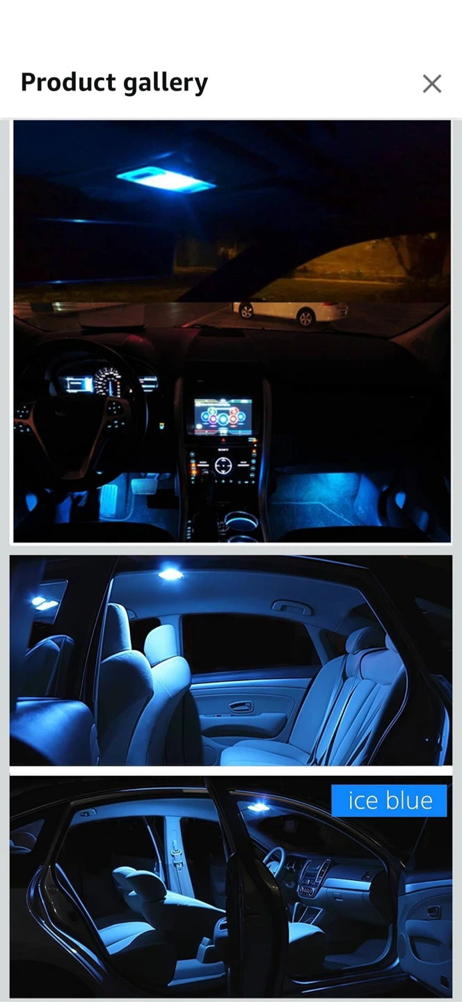 Car Interior Led Lights - Ice Blue - photo 3