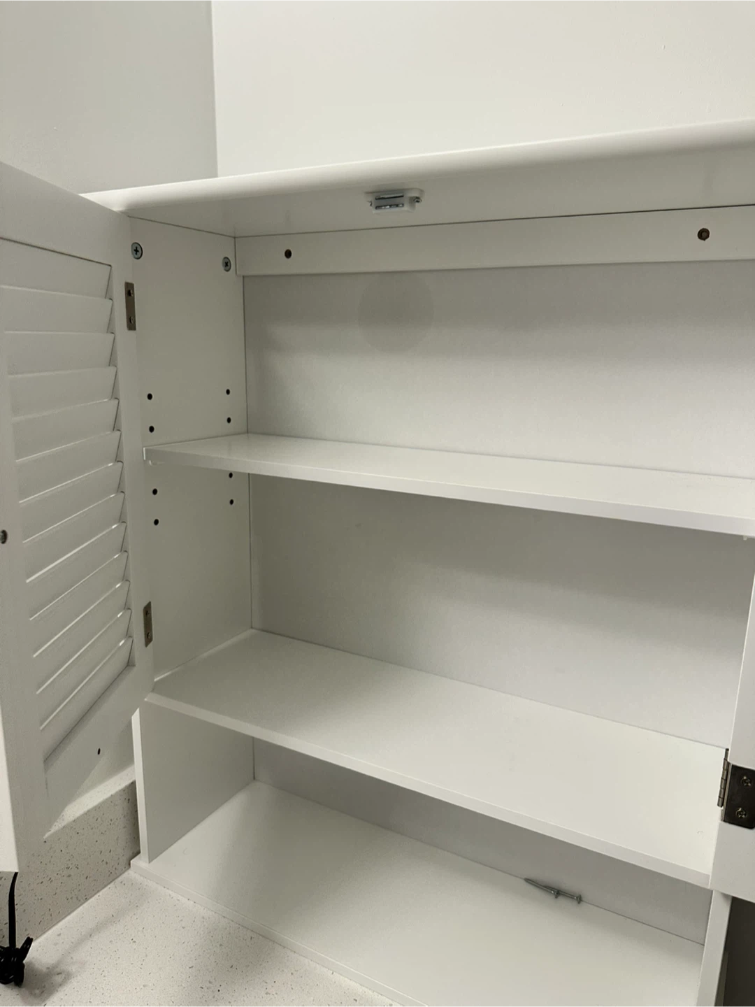 White Wall-Mounted Cabinet with Double Doors - photo 5