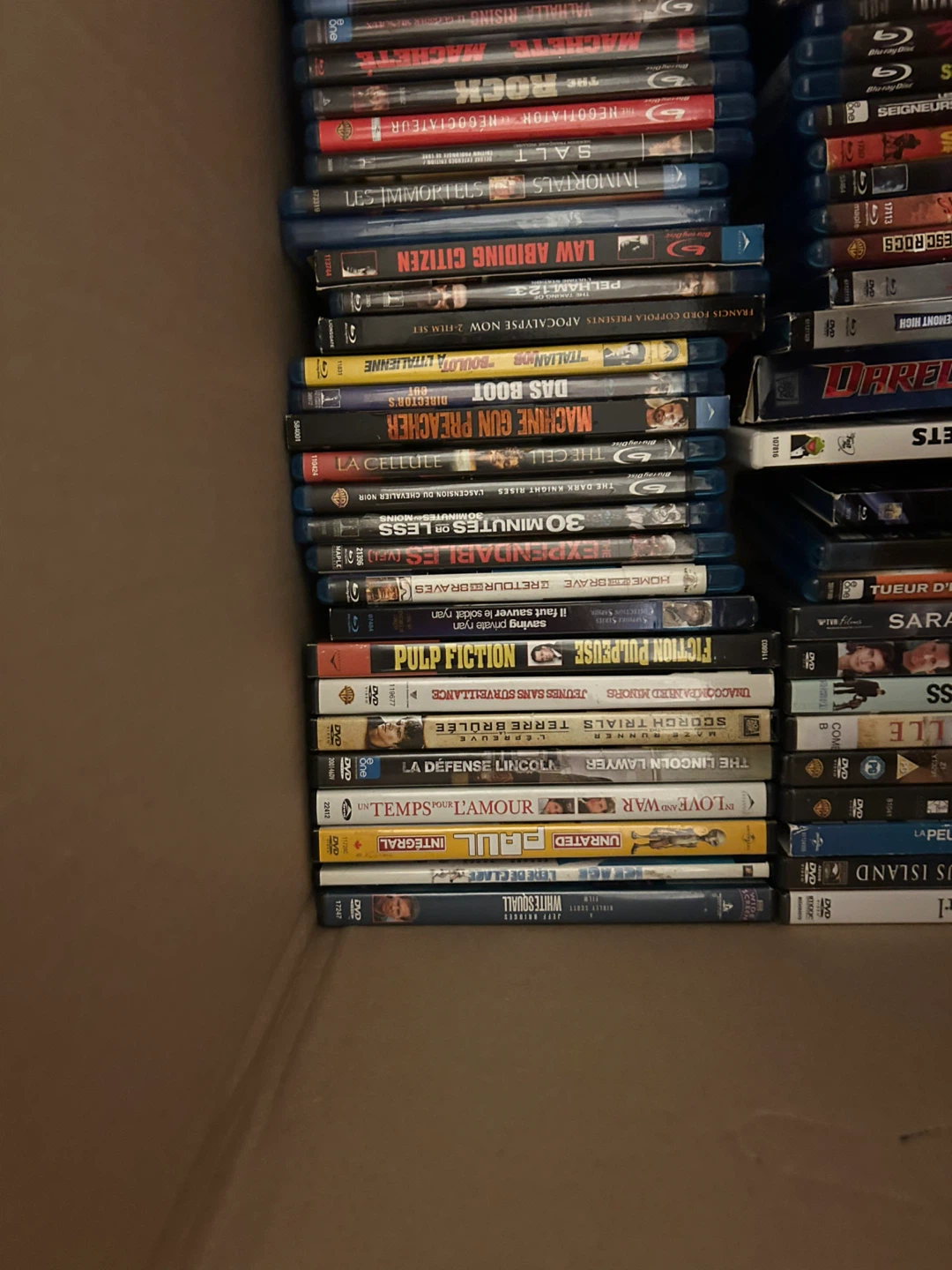 Collection of Blu-ray and DVD Movies
