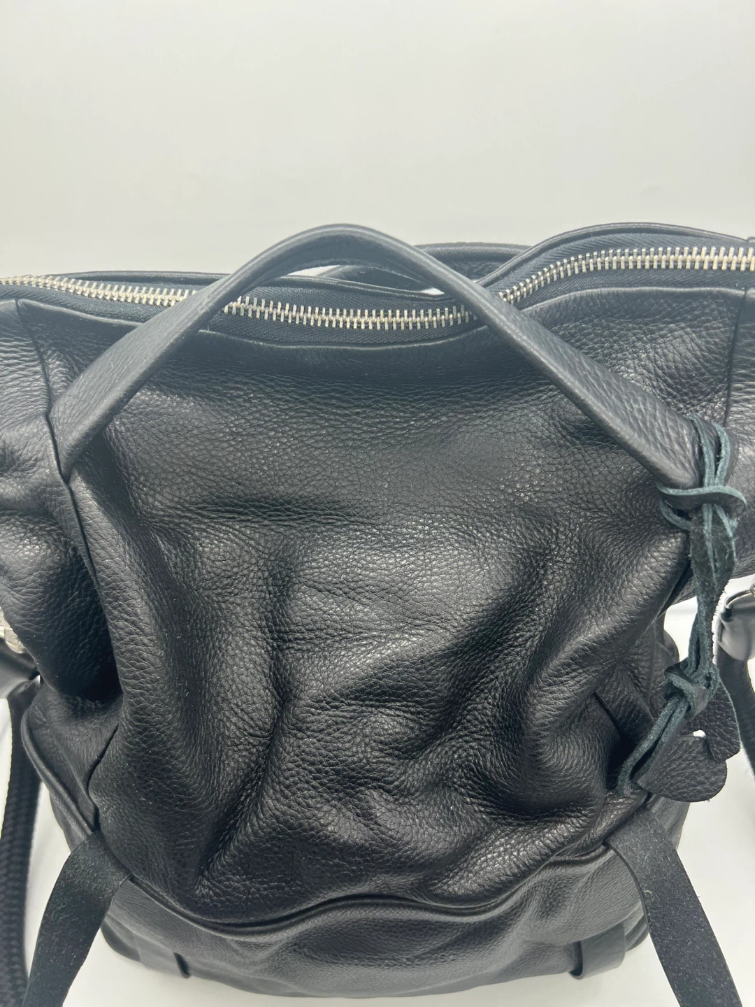 ATELIER MARTIN DHUST Black Leather Versatile Bag - photo 4