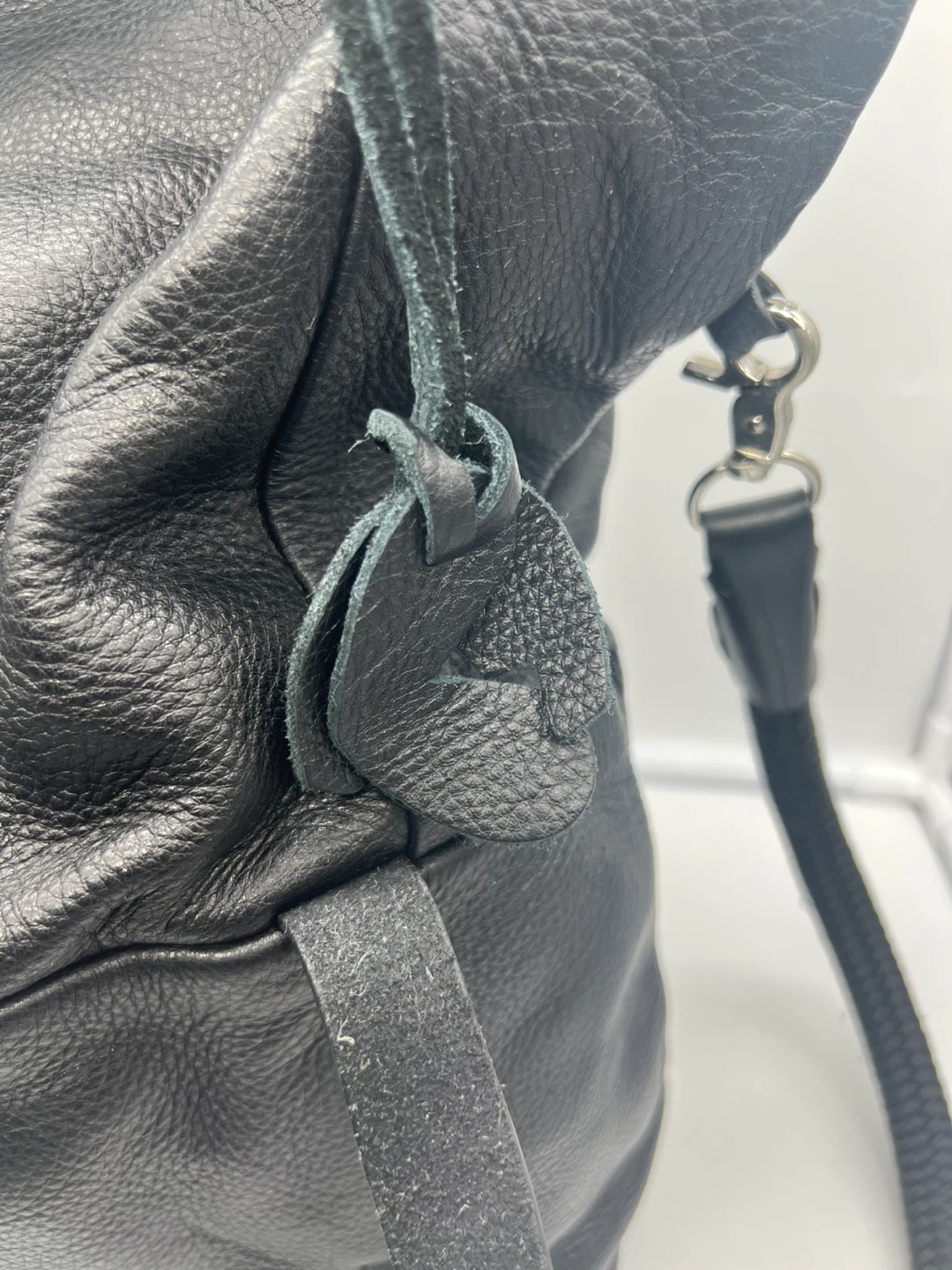 ATELIER MARTIN DHUST Black Leather Versatile Bag - photo 3