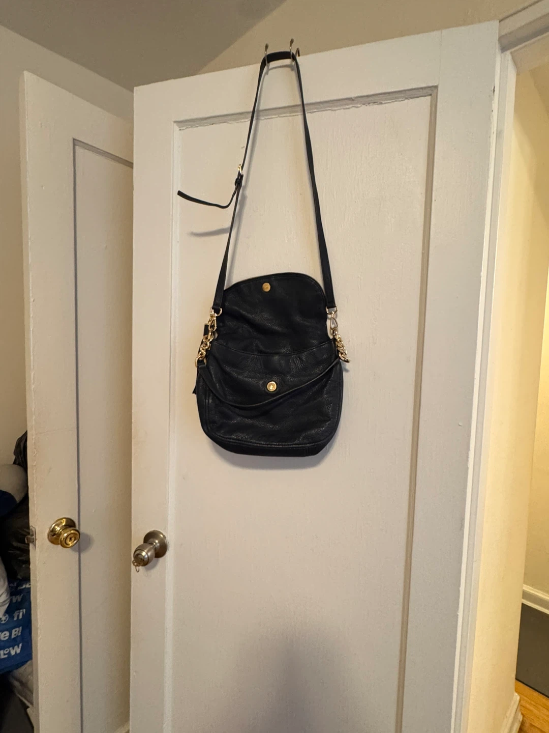 Michael Kors Navy Pebble Leather Shoulder Bag - photo 3