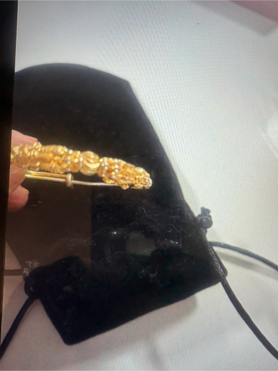 Bracelet doré ajustable avec motifs - photo 5