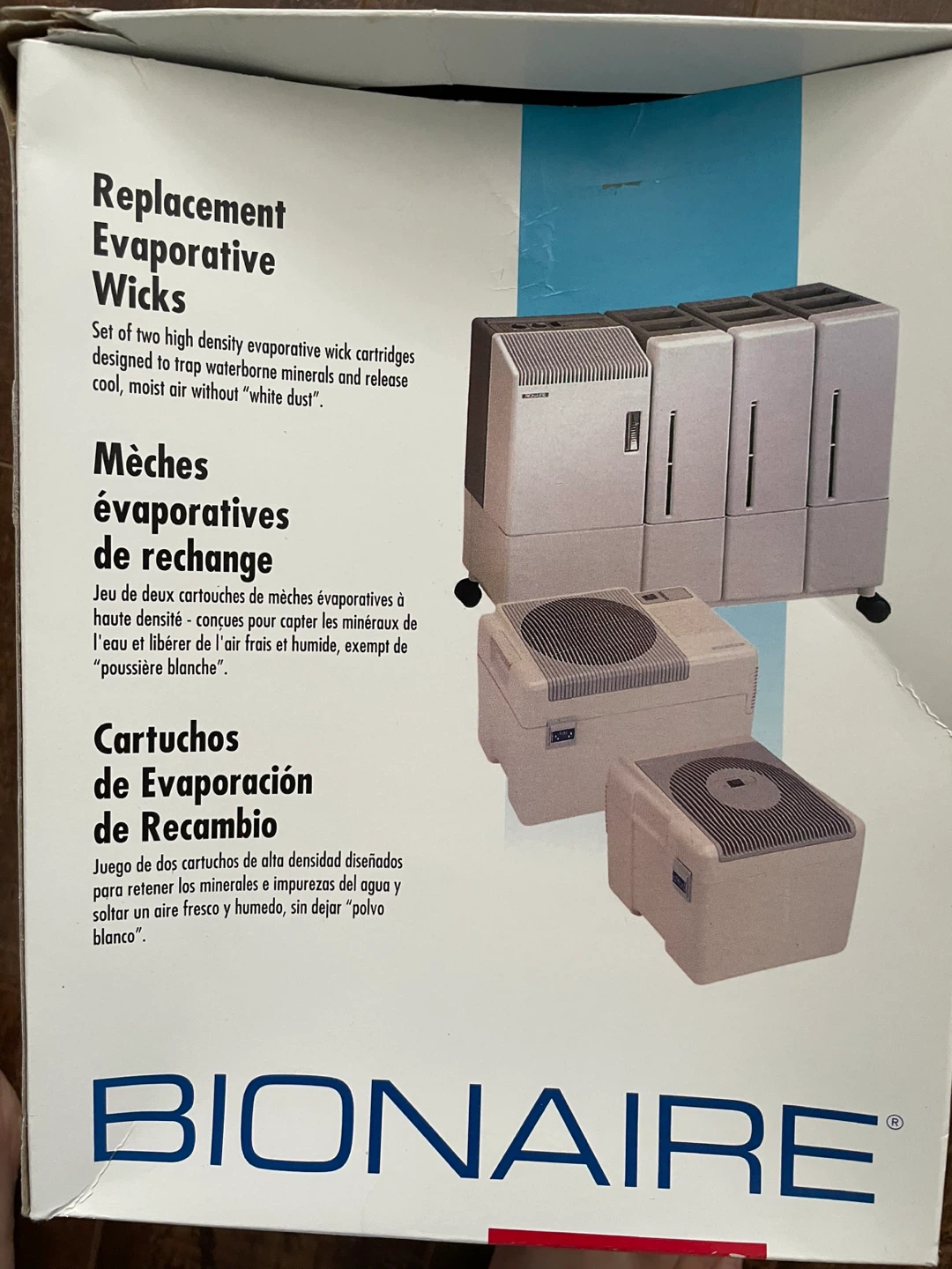 Bionaire humidifier with Replacement Wicks