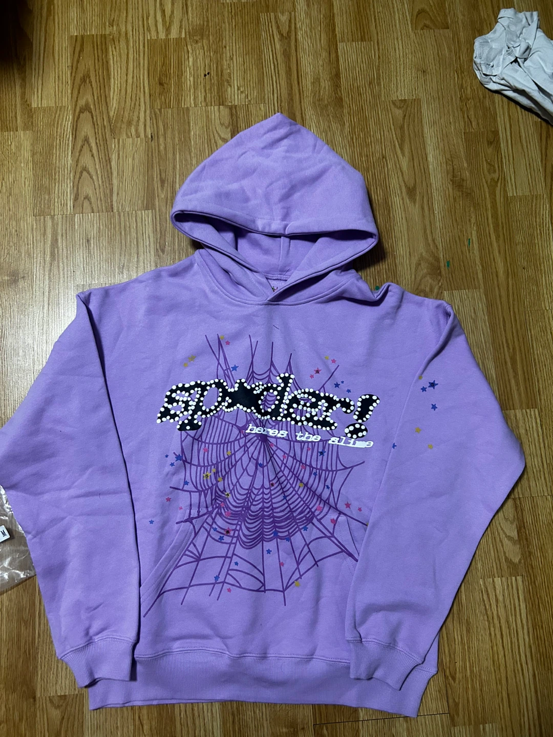 Spider hoodie purple