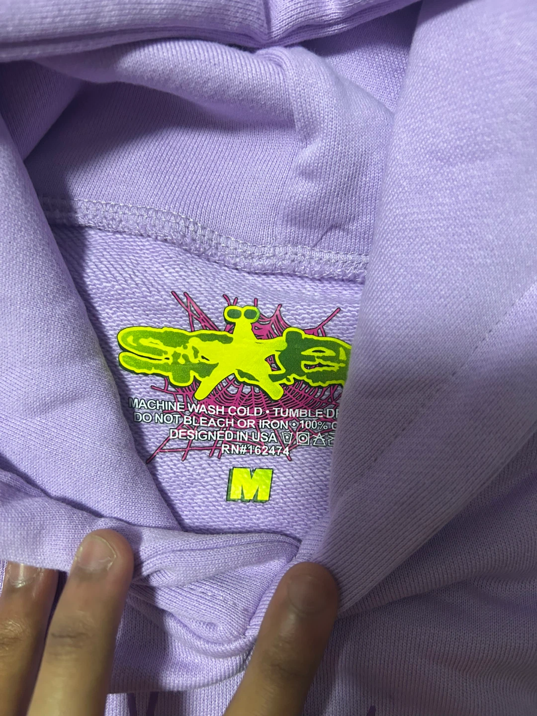 Spider hoodie purple - photo 3