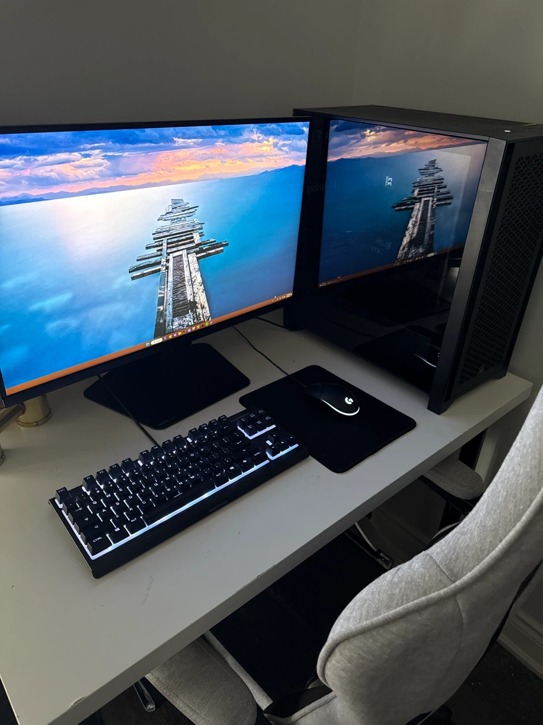Full Gaming Setup, PC, Monitor, Chair, Keyboard and Mouse