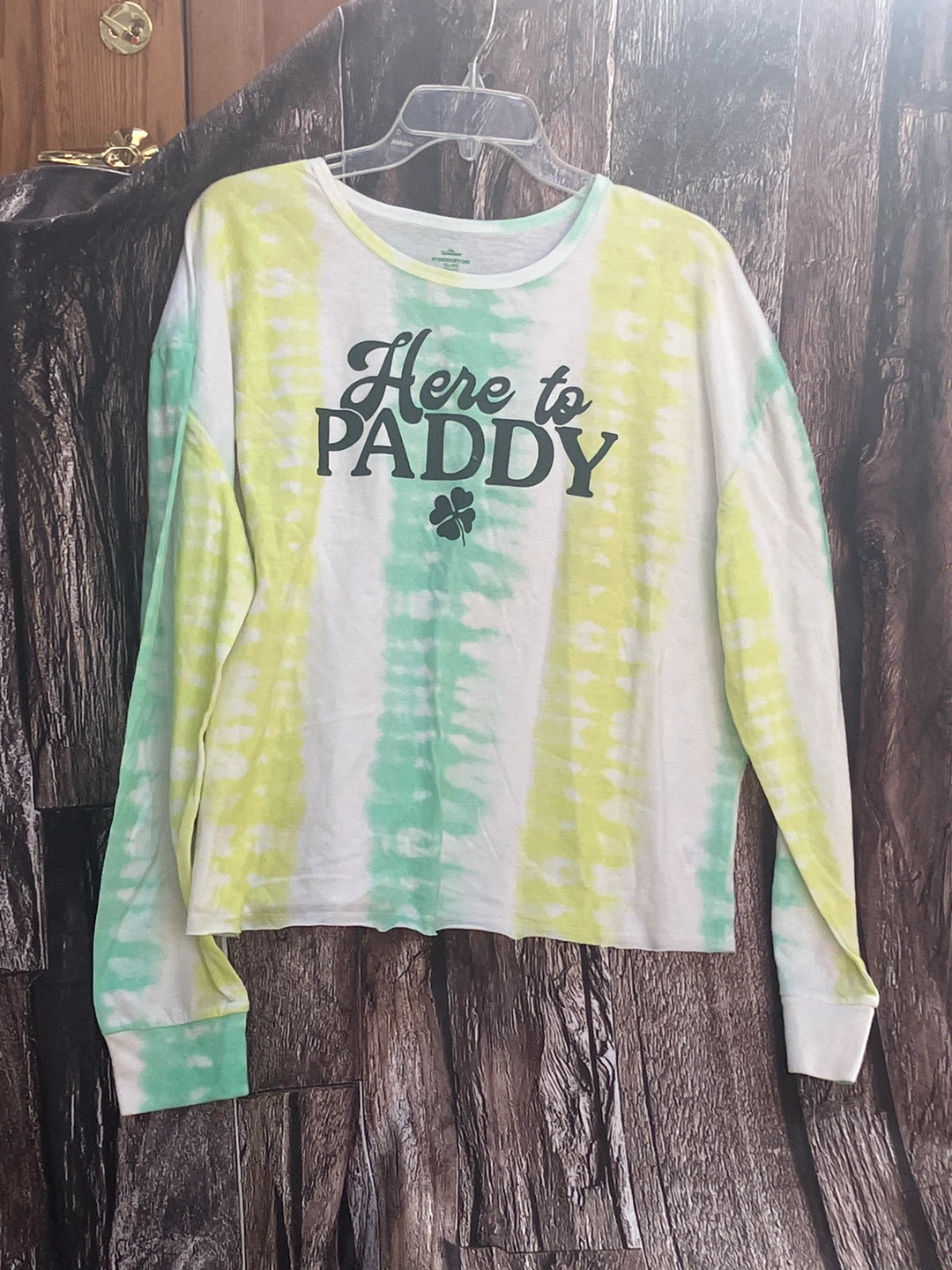 Women's "Here to PADDY" Tie Dye Long Sleeve Shirt
