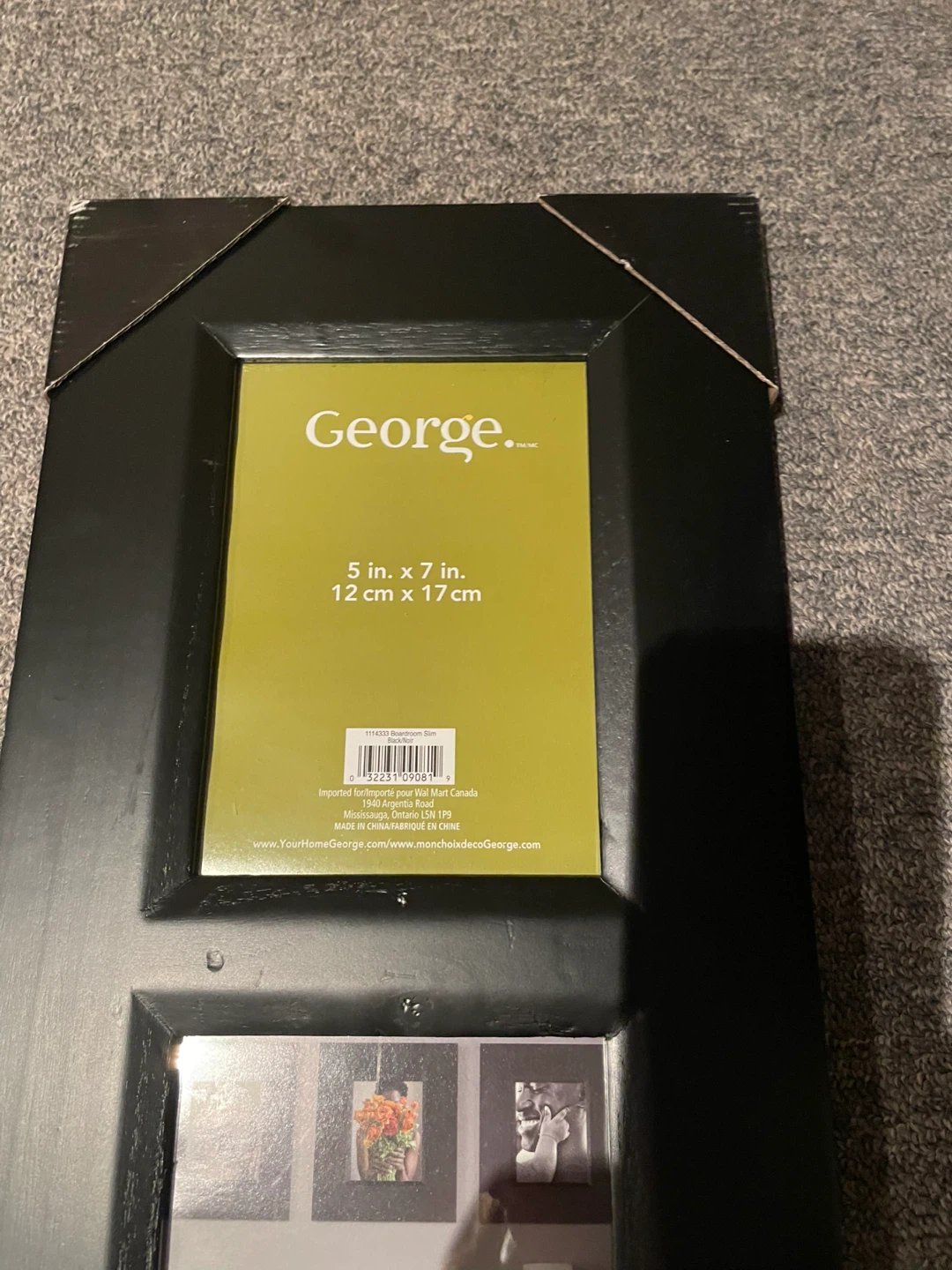 George. 5 in. x 7 in. Photo Frame - Black (Set of 2) - photo 2