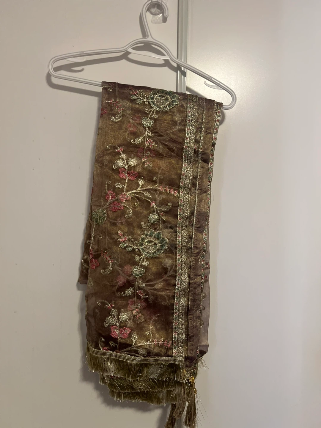 Embroidered Grey Kurti with Dupatta with Gharara - photo 2