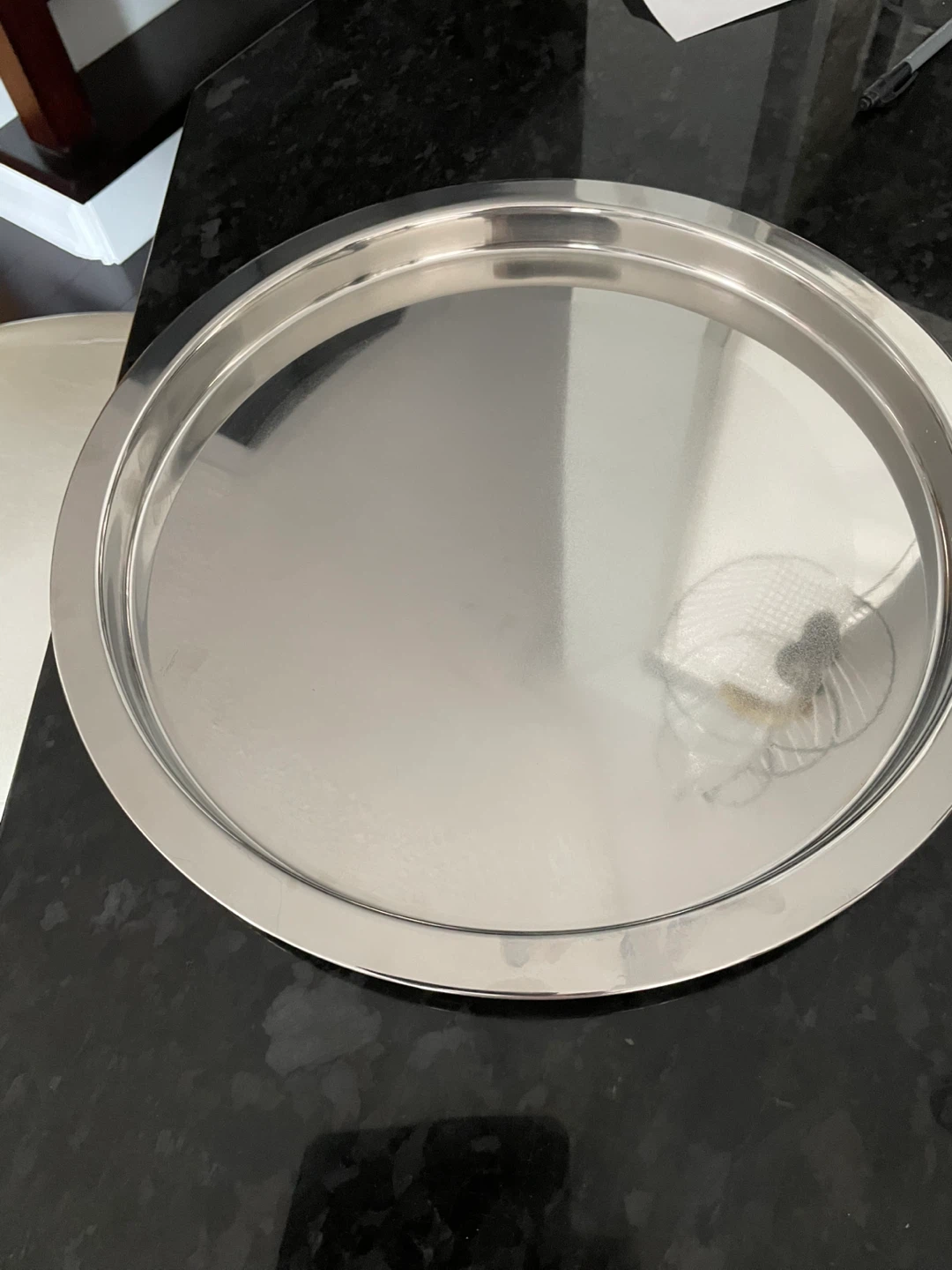 Silver Round Serving Tray