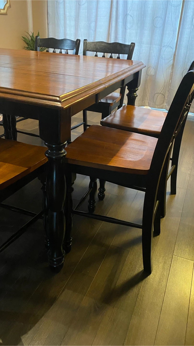 Ashley Furniture Wooden Dining Table and Chairs Set (8) - photo 5