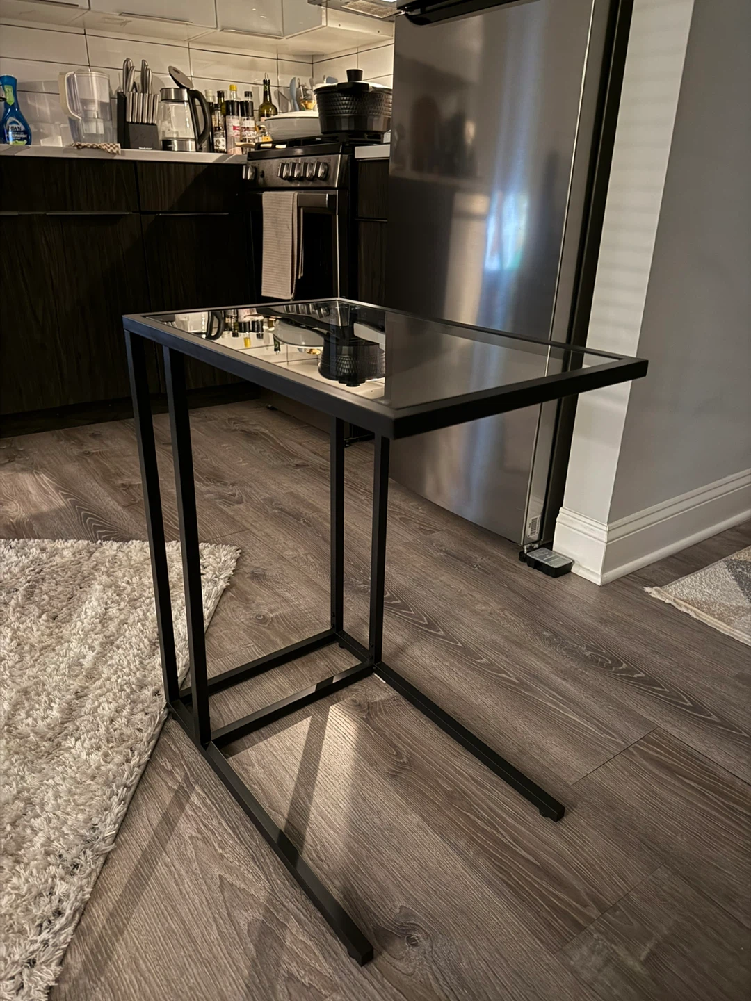 IKEA VILASUND Side Table with Glass Top - photo 2