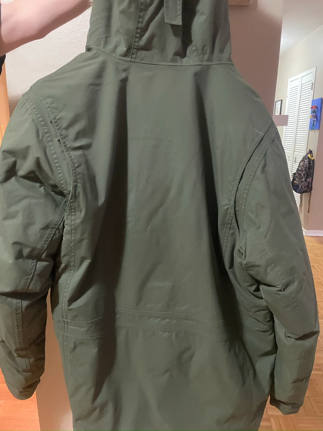Eddie Bauer Men's Down Parka Jacket - Green - photo 3