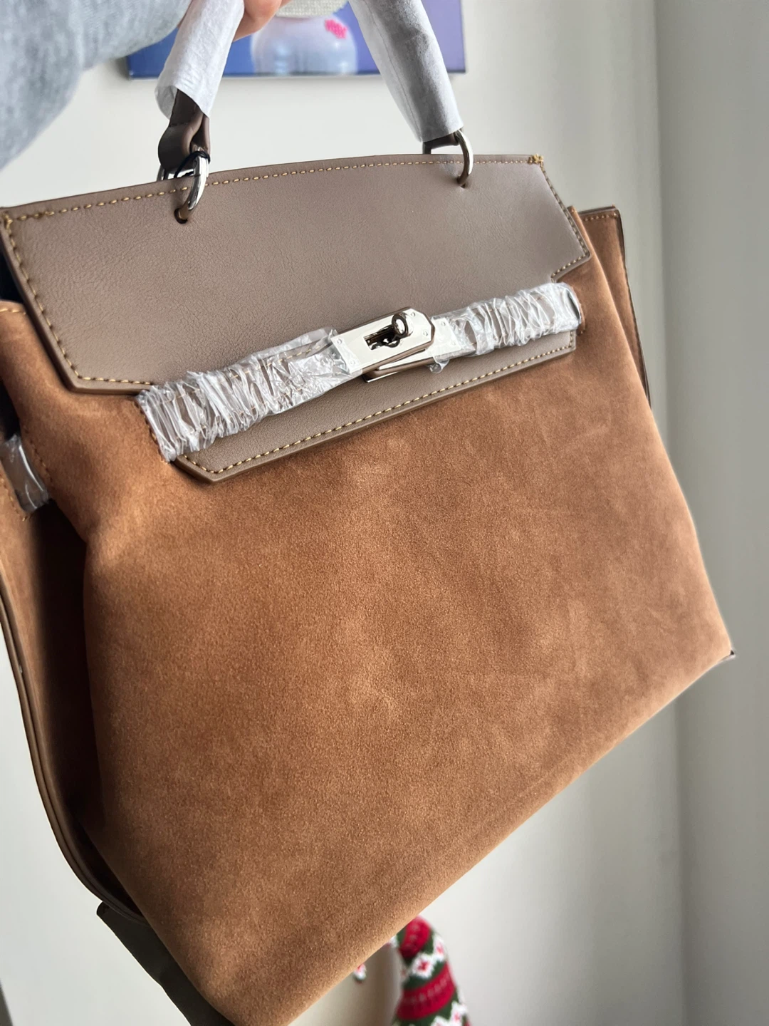 Leather Satchel Handbag
