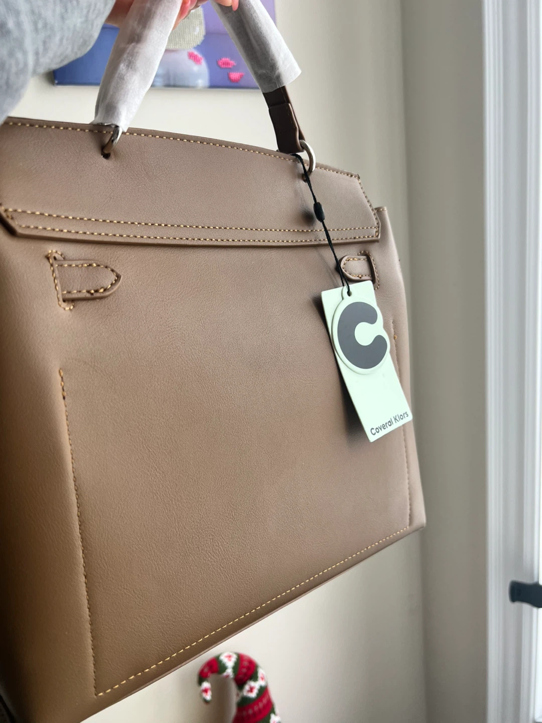 Leather Satchel Handbag - photo 2