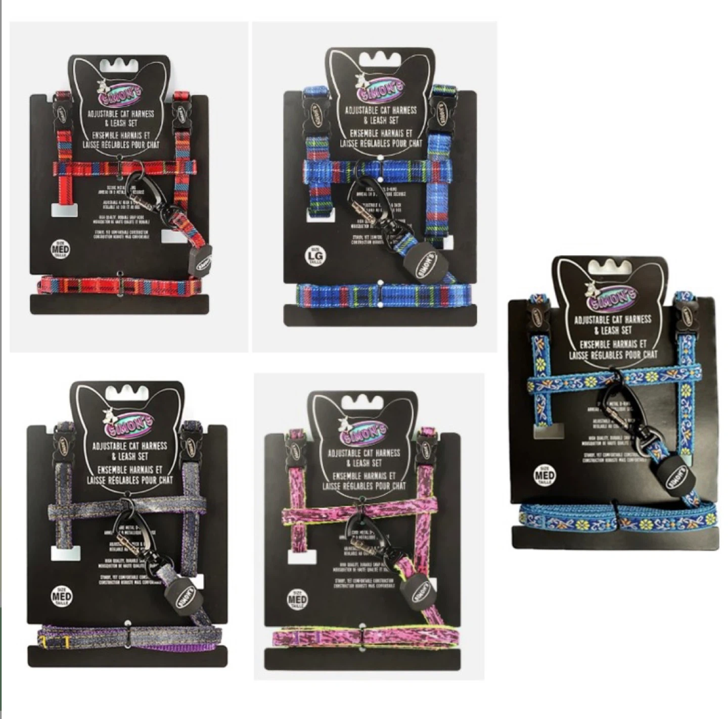 Adjustable Cat Harness & Leash Set