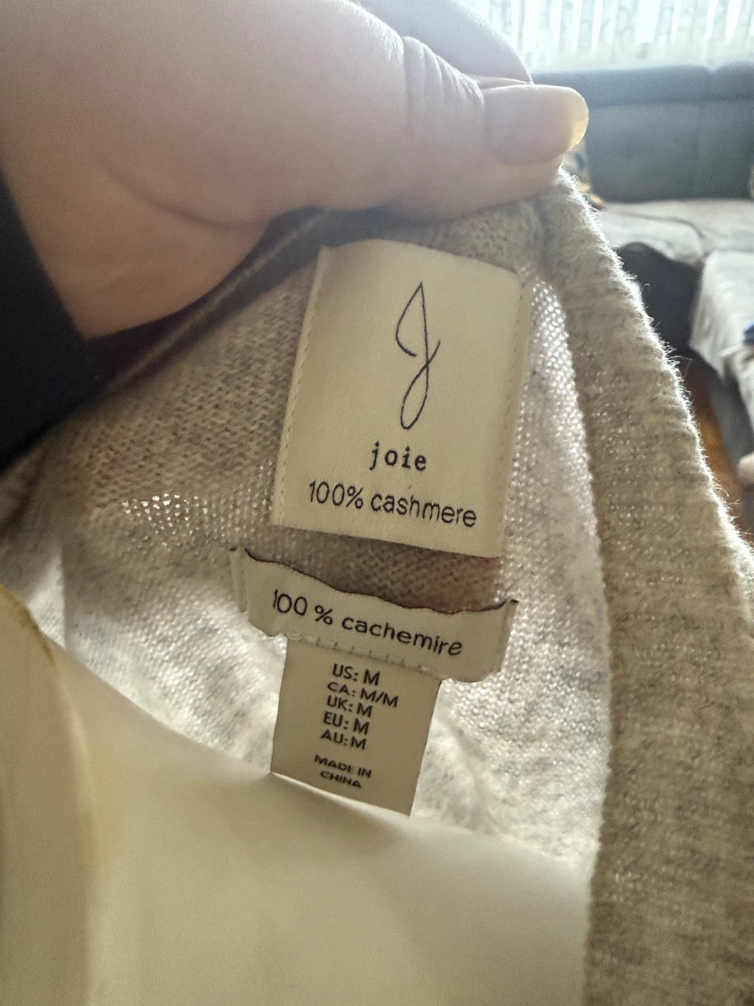 Gray Cashmere Sweater Size Medium - photo 4