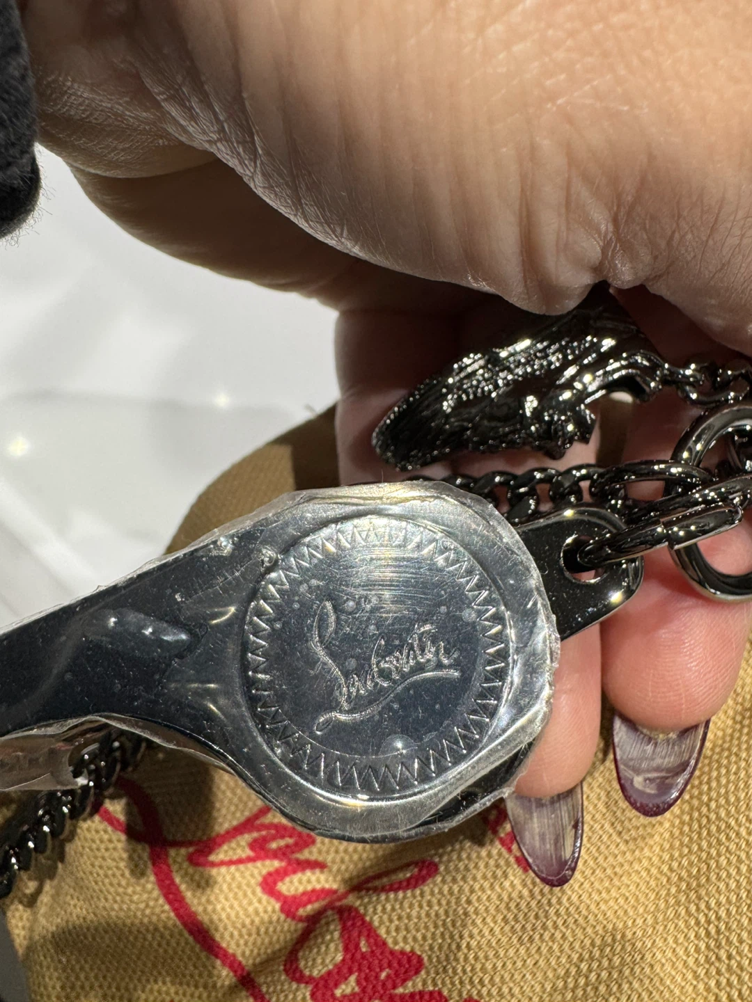Brand New Christian Louboutin Whistle Sneaker Bag Charm - photo 2
