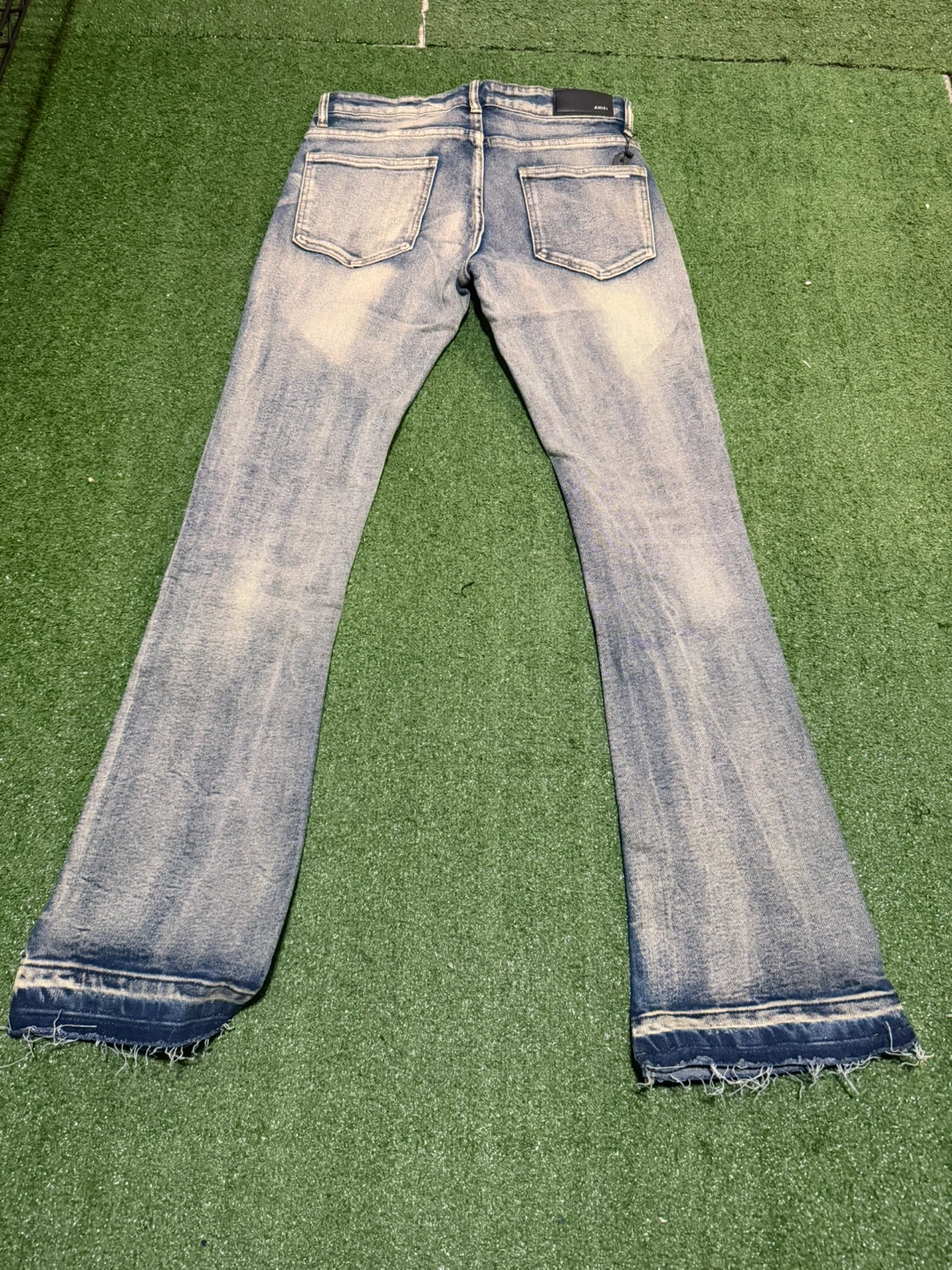 Amiri Stacked Logo Flare Jeans - photo 2
