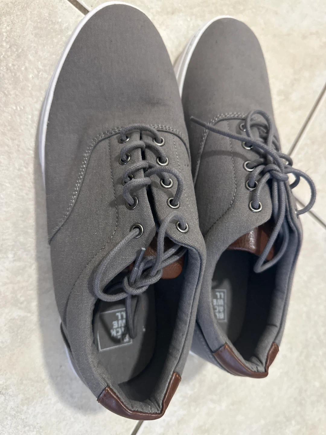 Blackwell Grey Canvas Lace-Up Shoes - Men's US 10