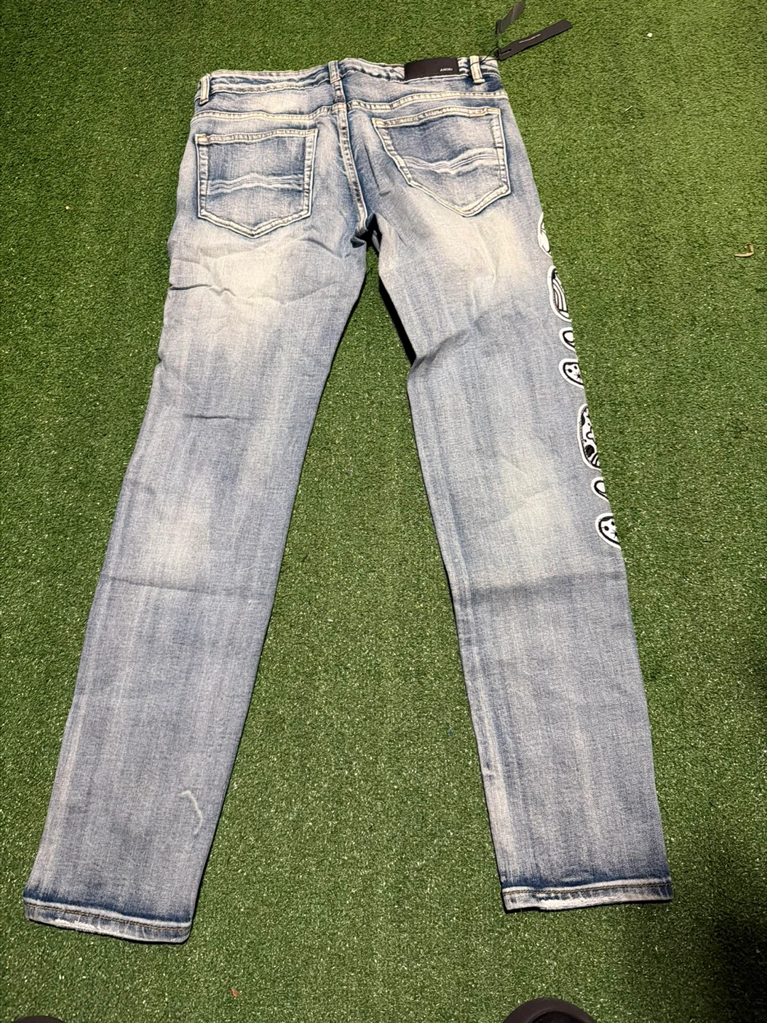 Amiri Empyre Men's Distressed Graphic Jeans - photo 2
