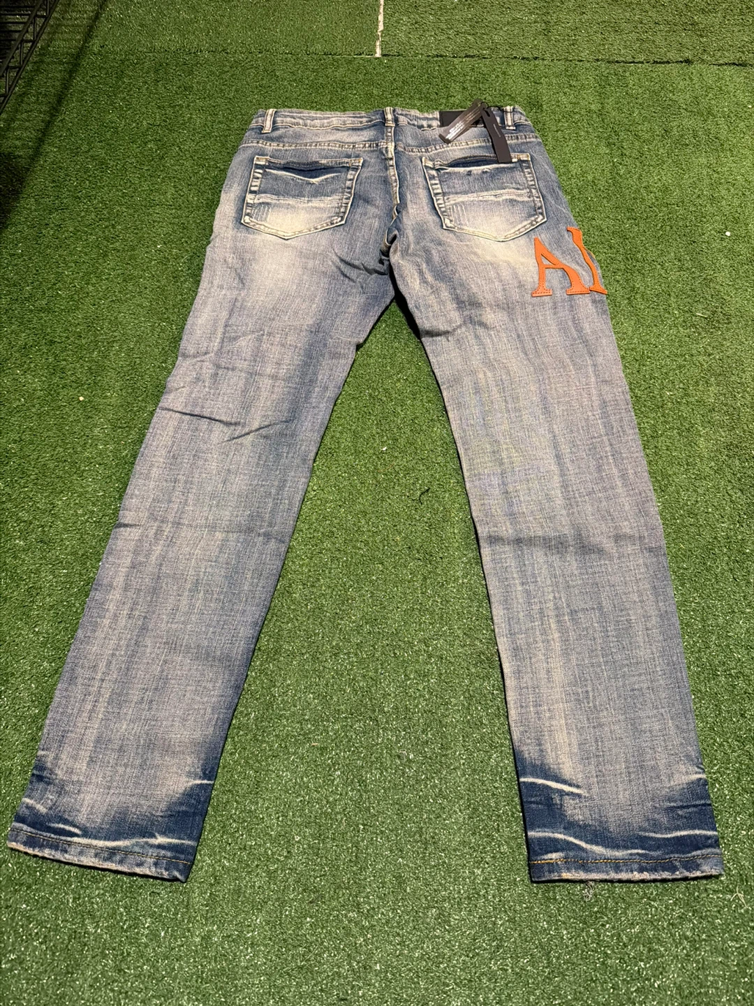 Amiri Distressed Logo Jeans - photo 2
