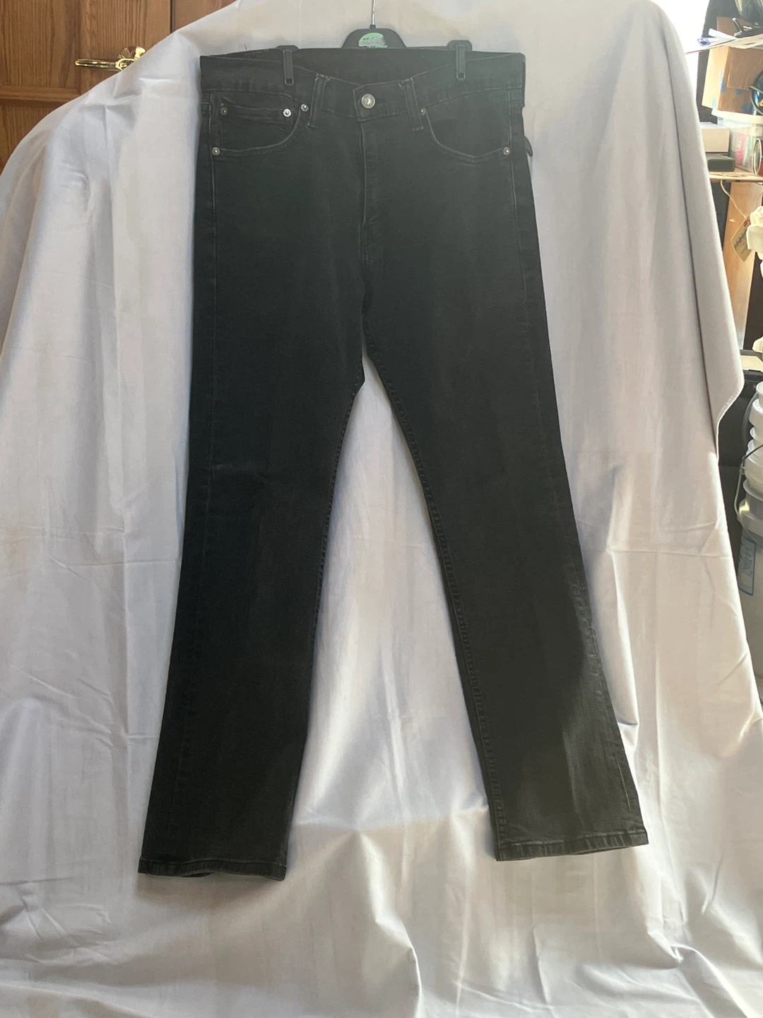 Levi's Men's 514 Straight Fit Jeans Black Size 34x32
