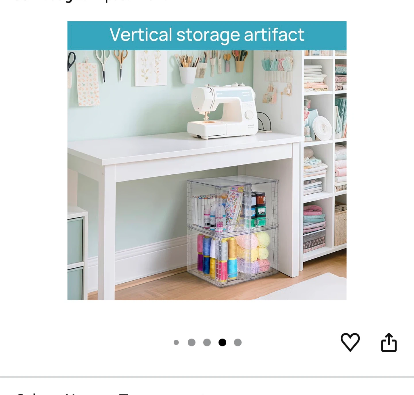 Vtopmart 4 Pack Clear Stackable Storage Drawers - photo 2